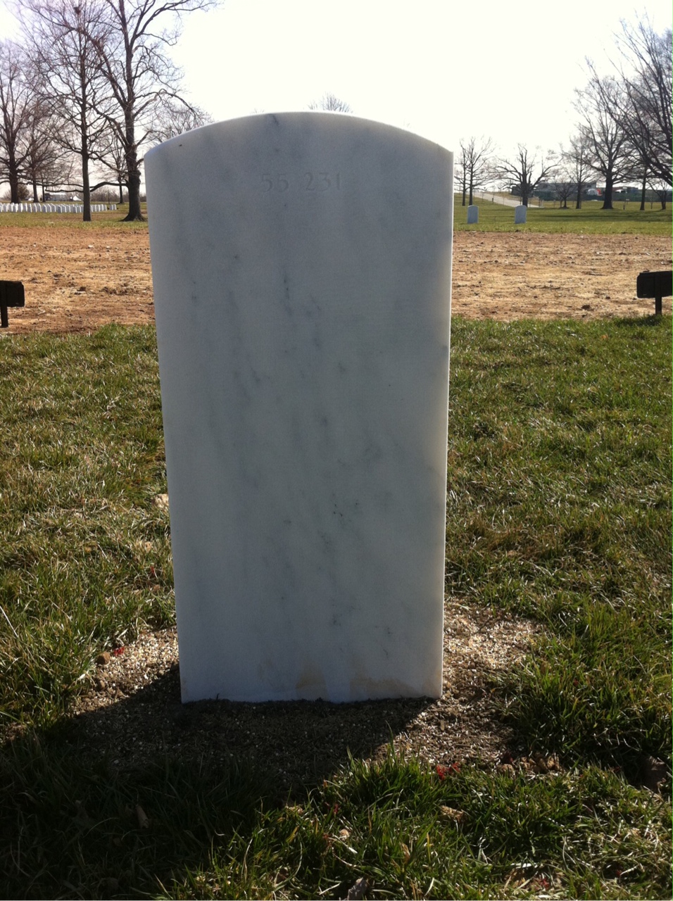 Back of headstone — Betty Anderson
