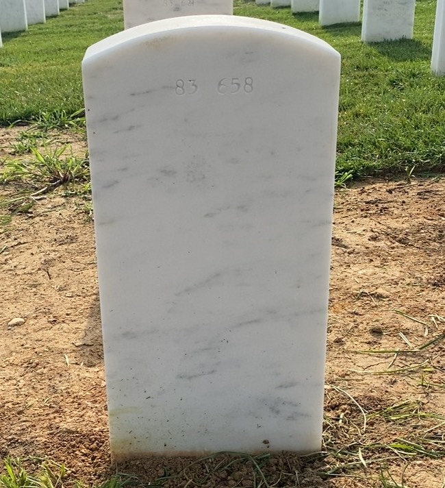 Back of headstone — Winfield S Wilson