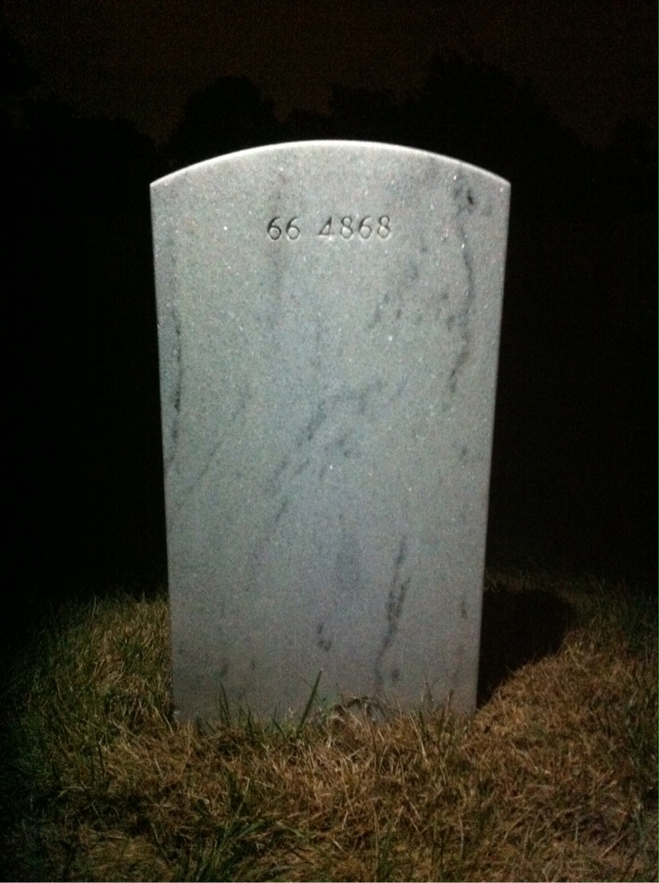 Back of headstone — William Arnold Locke