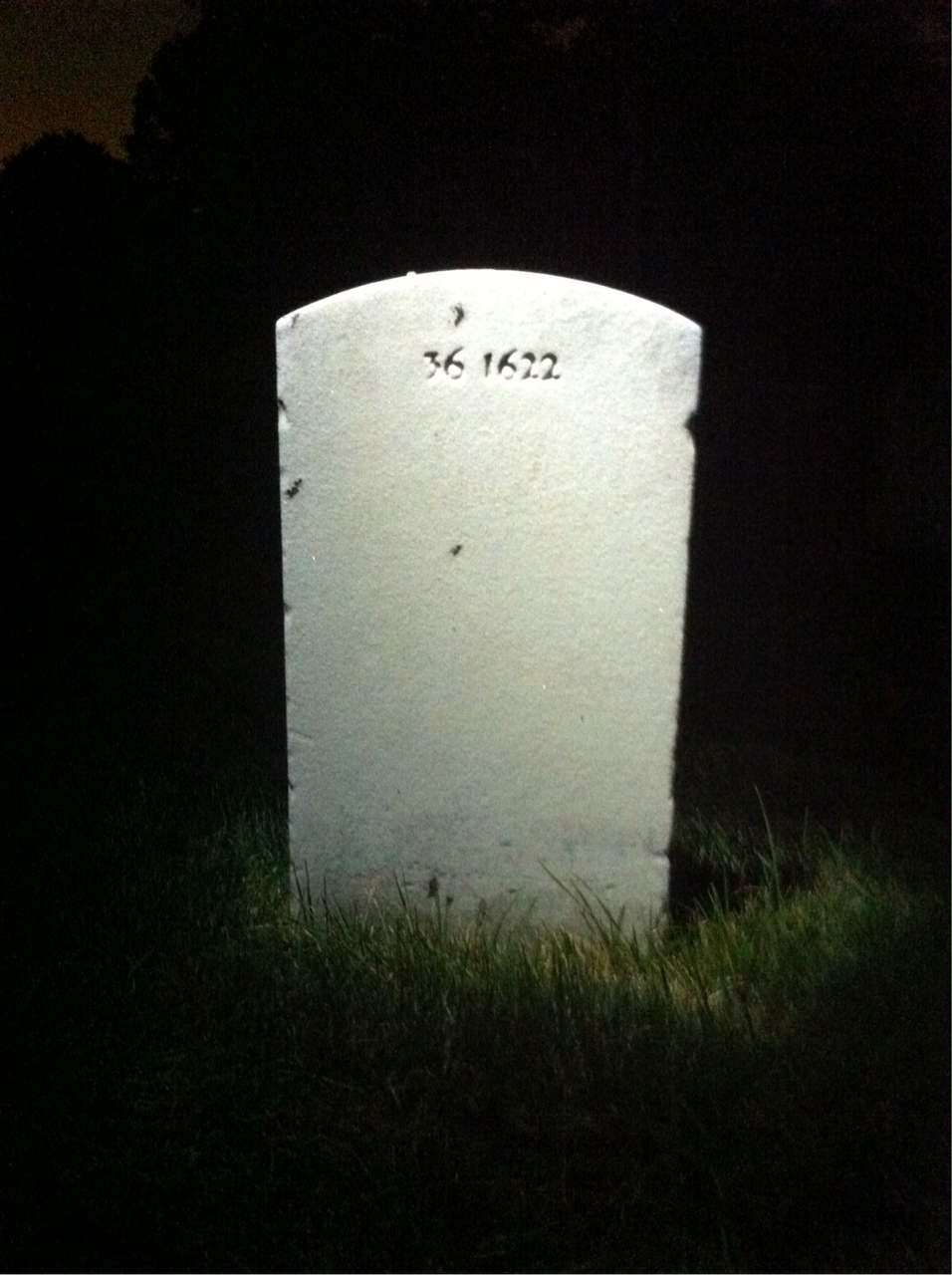 Back of headstone — Daniel Murdock