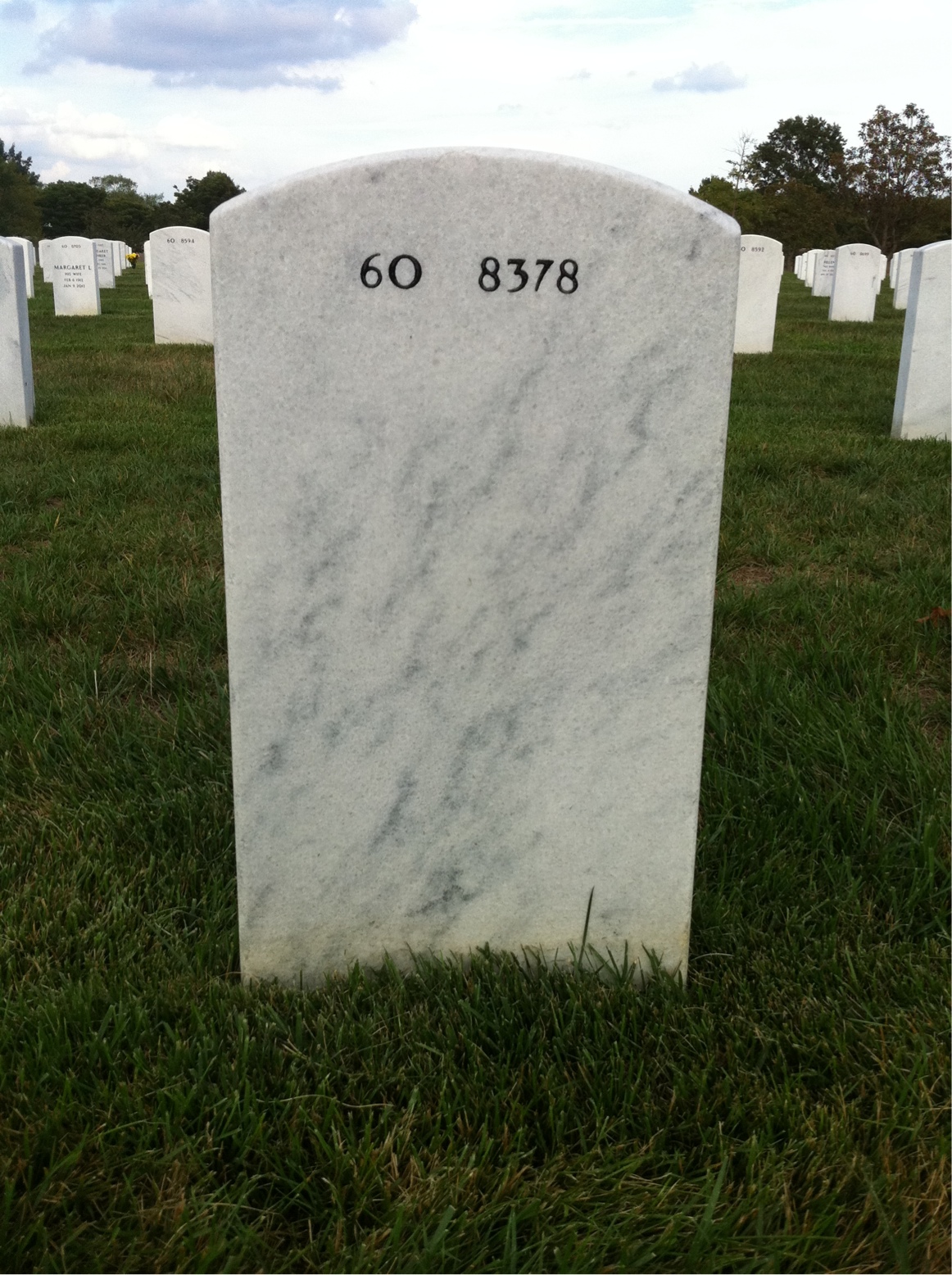 Back of headstone — Charles Kavesky
