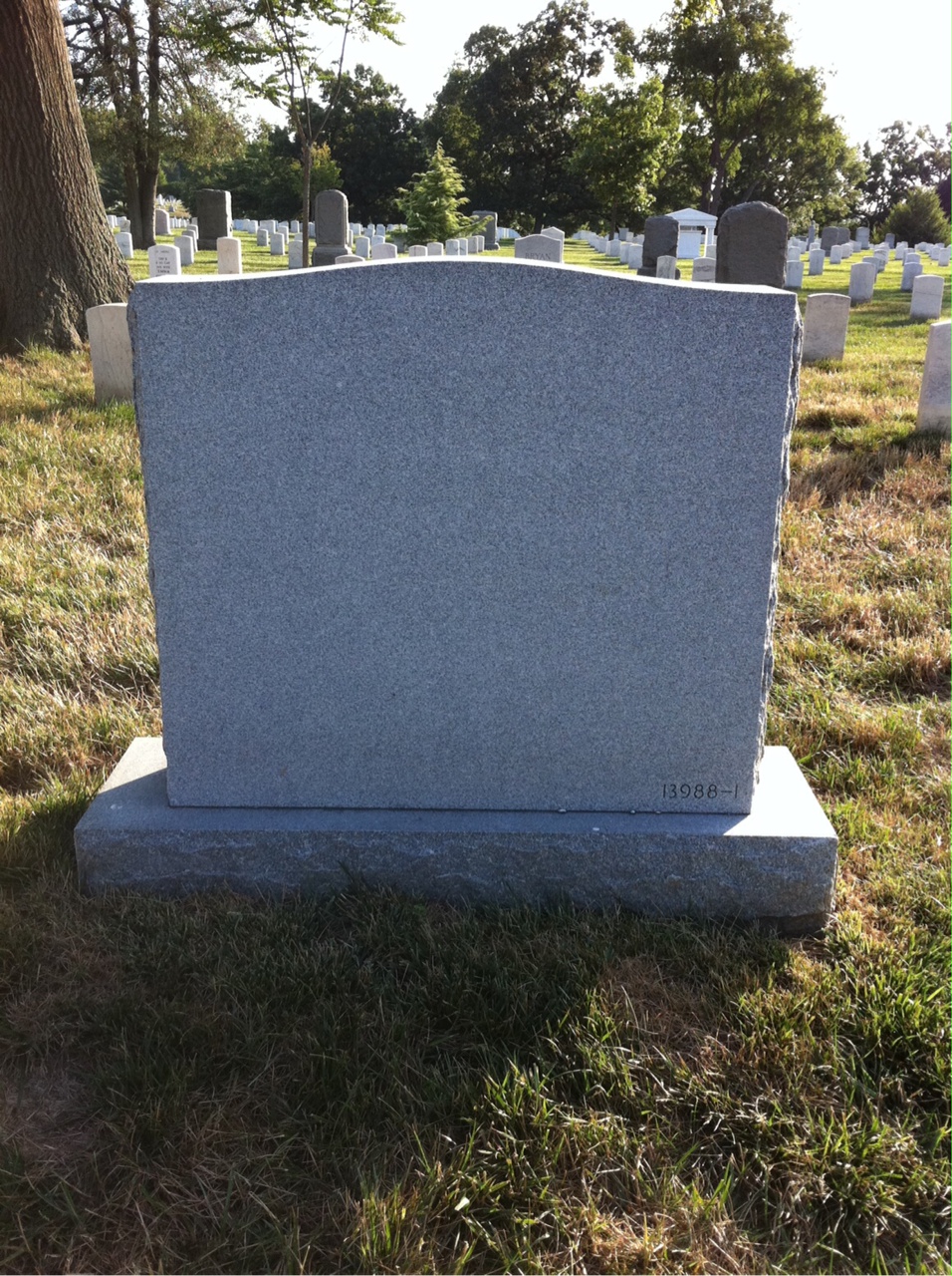 Back of headstone — Carl Dwyer