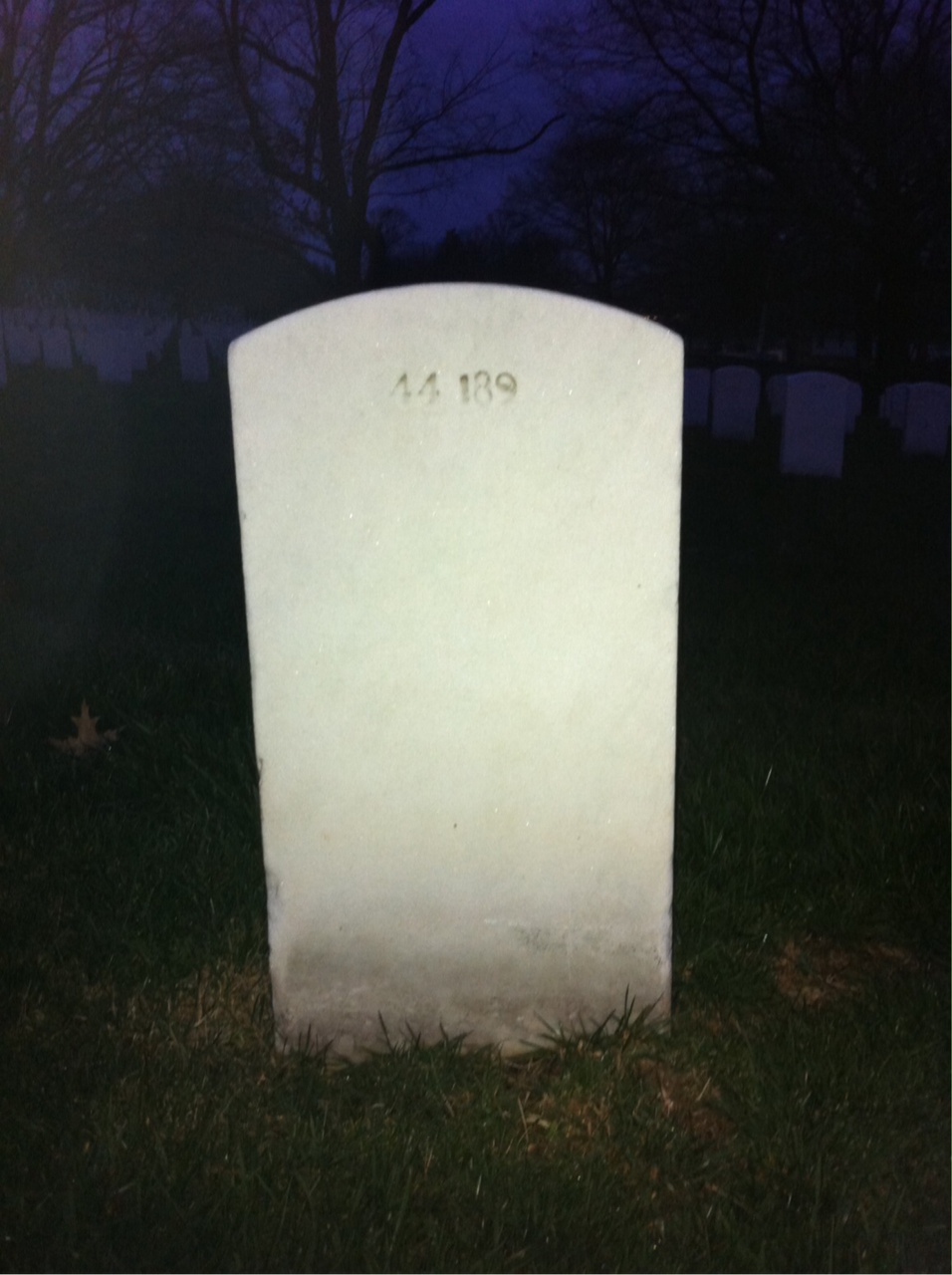 Back of headstone — Willmon A Thomas