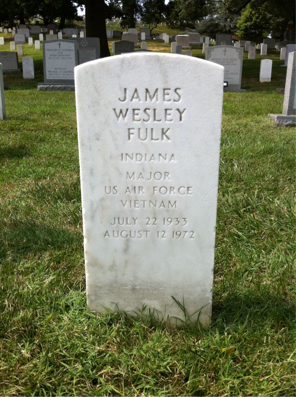 Headstone of James Wesley Fulk