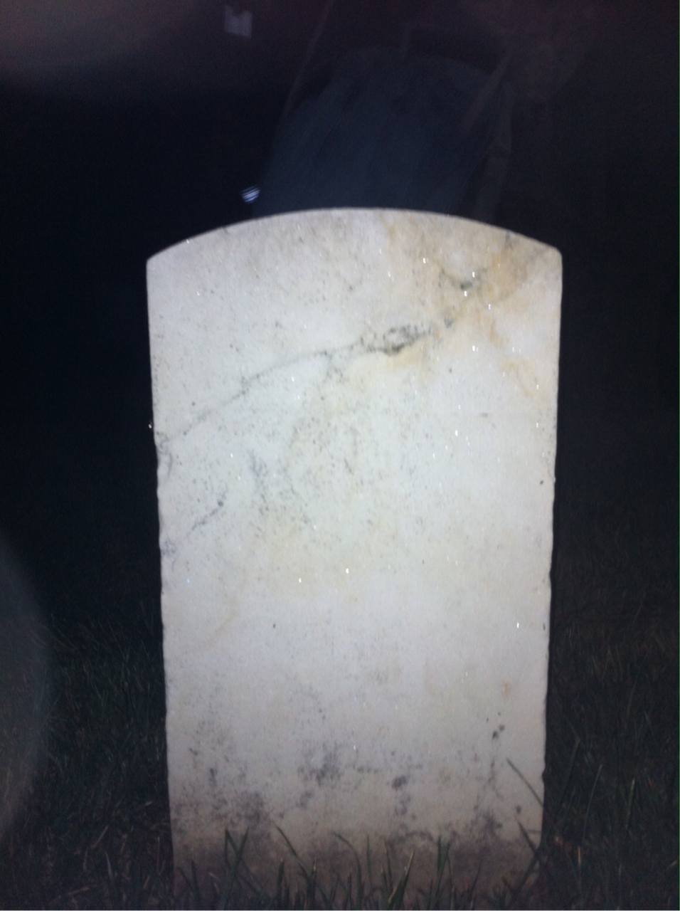 Back of headstone — William Myers