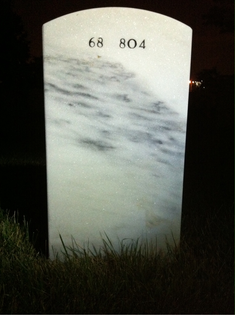 Back of headstone — Bobbie Peterson