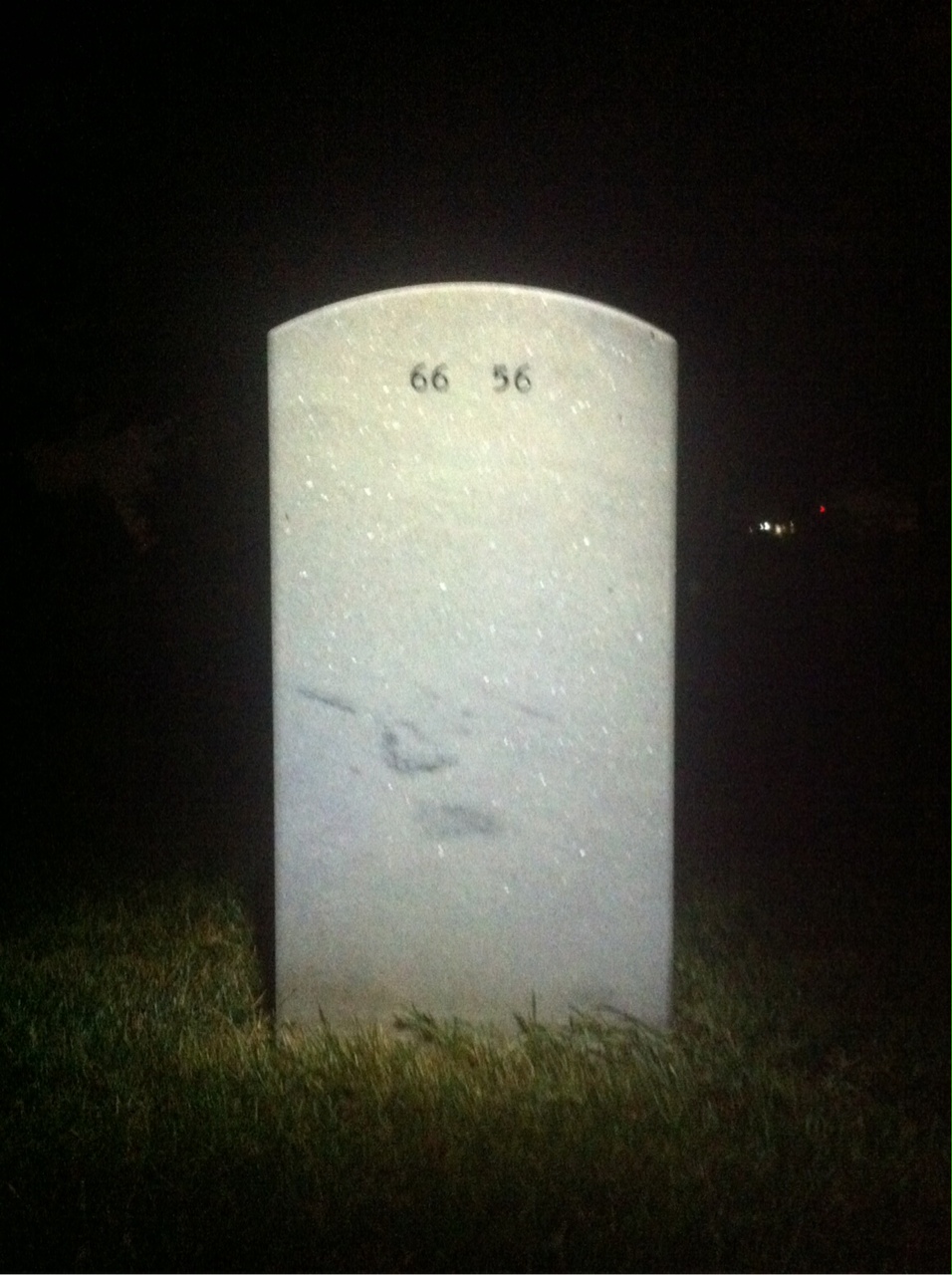 Back of headstone — Joann Kayani