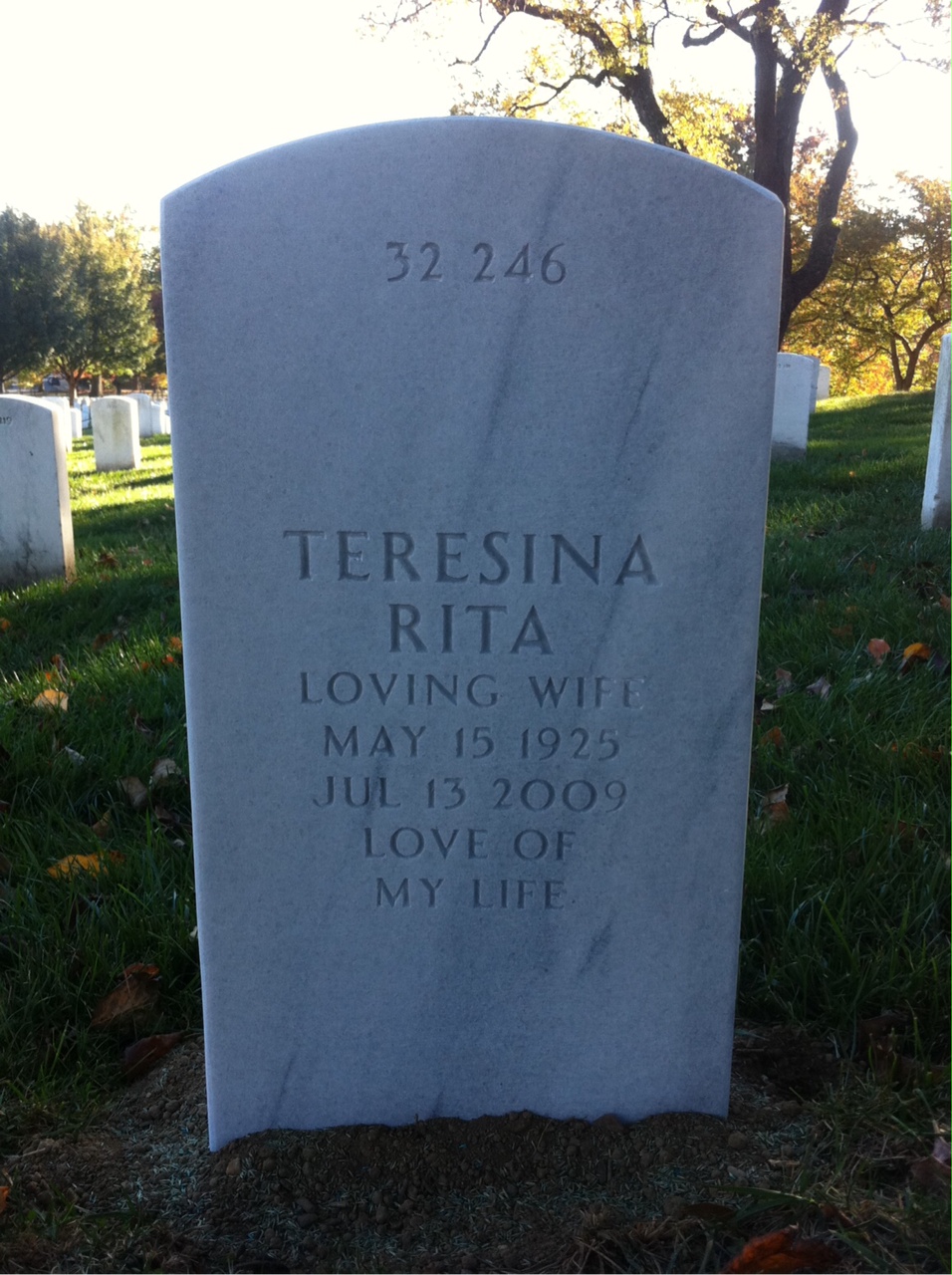 Back of headstone — Richard Fazakerley