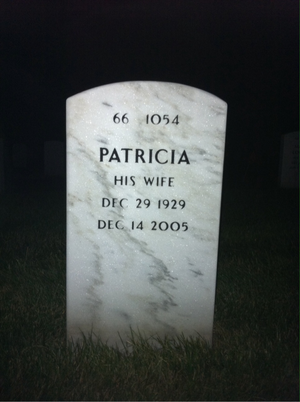 Back of headstone — Jack Best