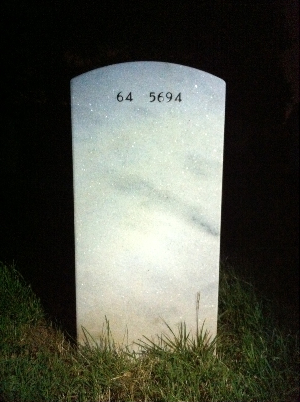 Back of headstone — Ann Pulliam