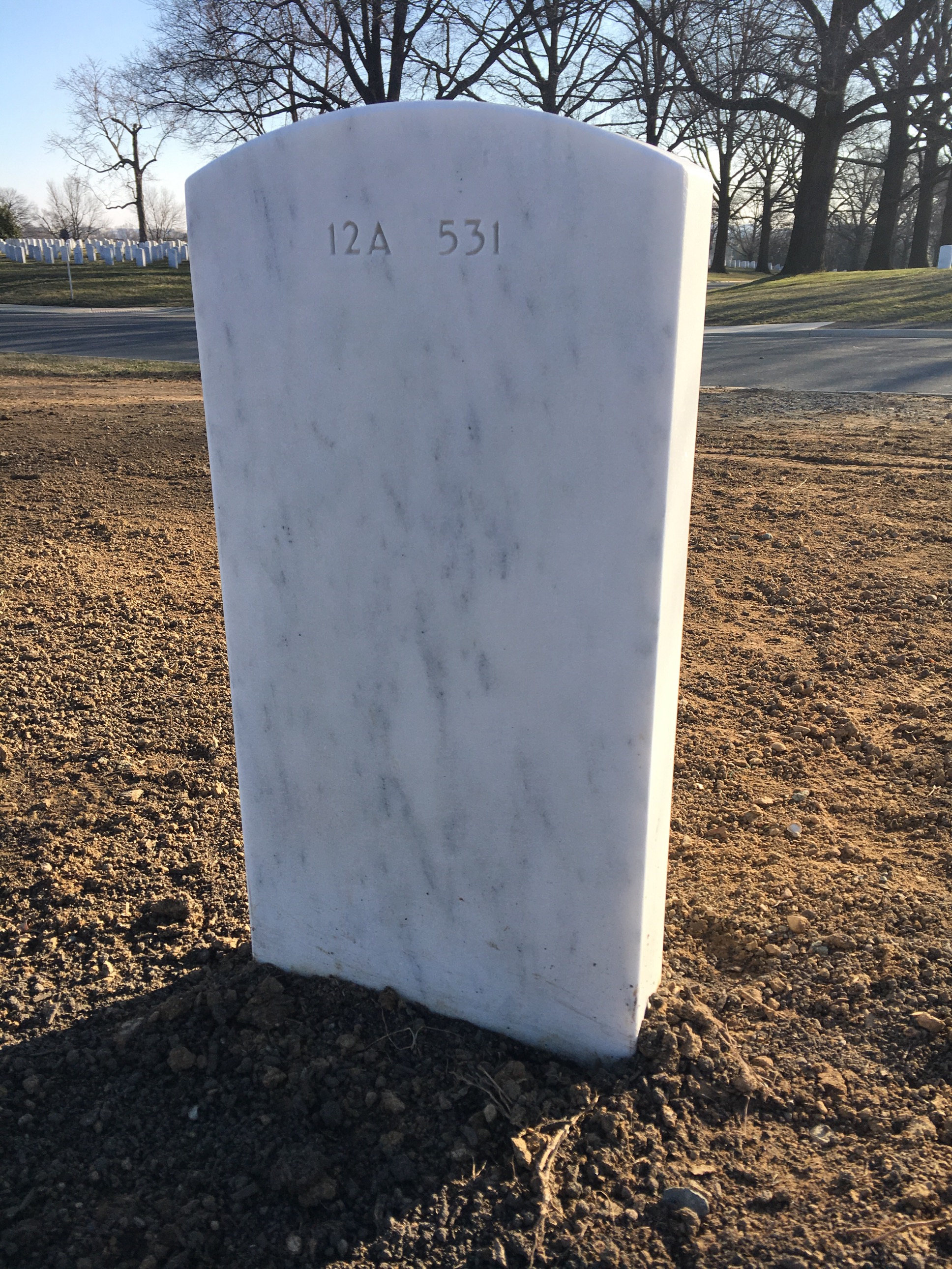 Back of headstone — William Ward Stirling