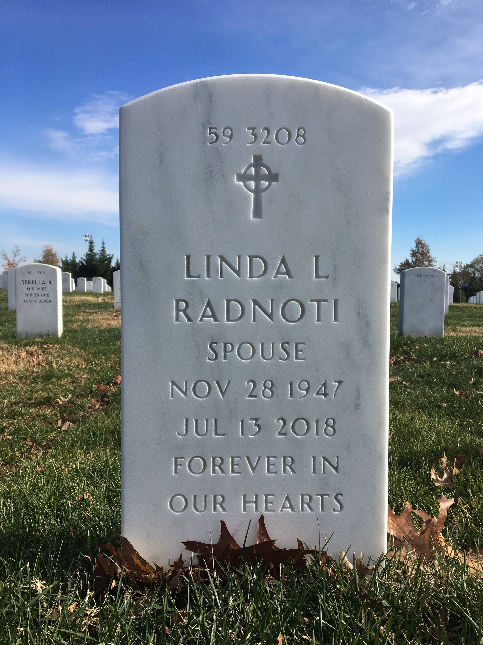 Back of headstone — Dennis Radnoti