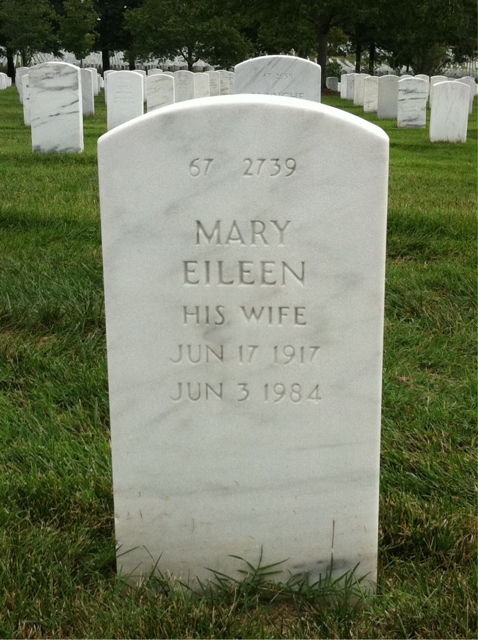 Back of headstone — Paul V Smith