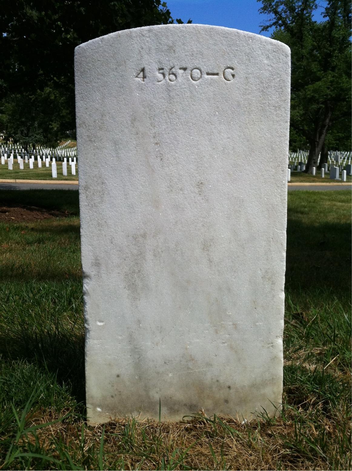 Back of headstone — Laura Morgan