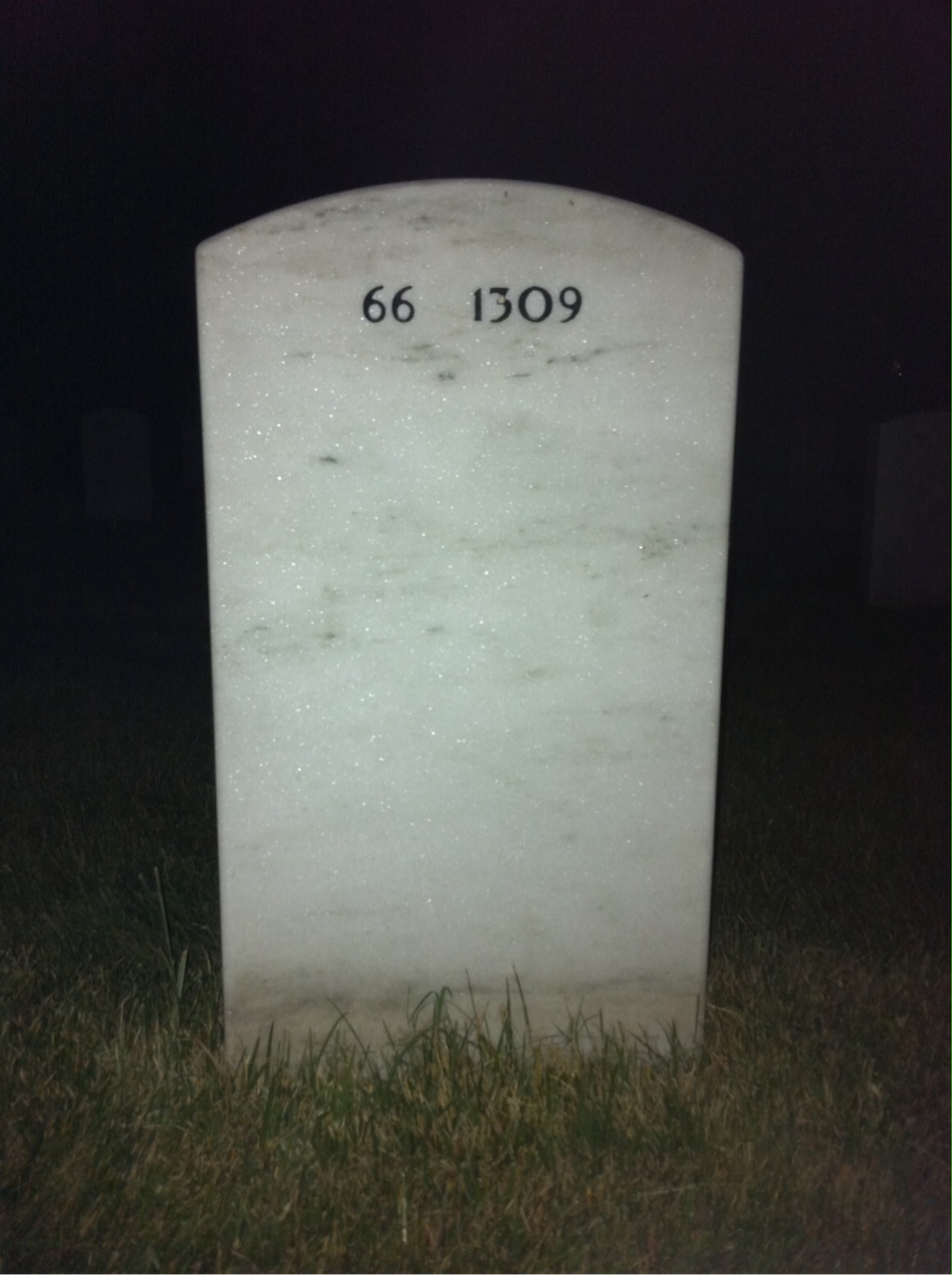 Back of headstone — Francis Winschief