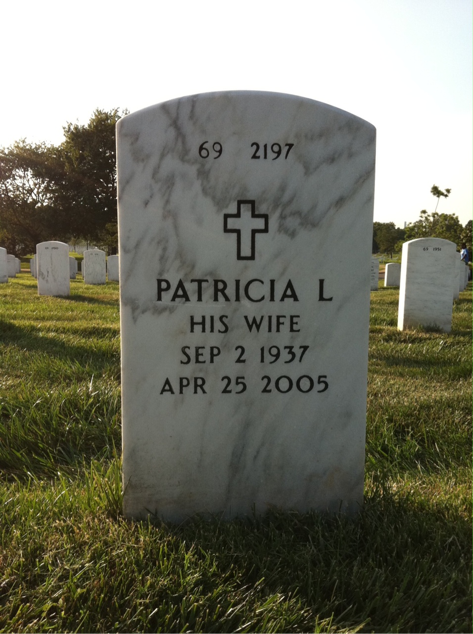 Back of headstone — Milton Ganas