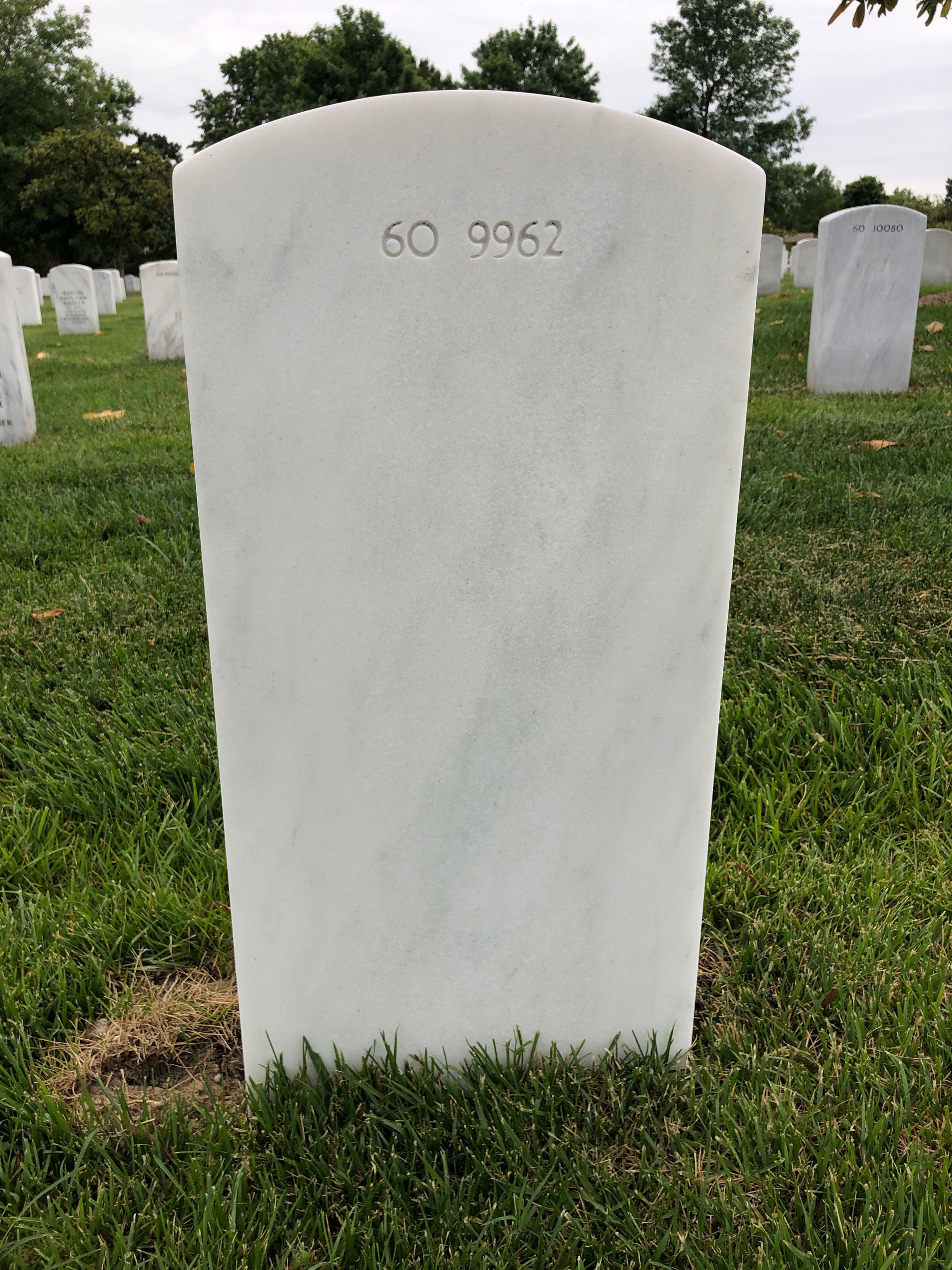 Back of headstone — William Poling