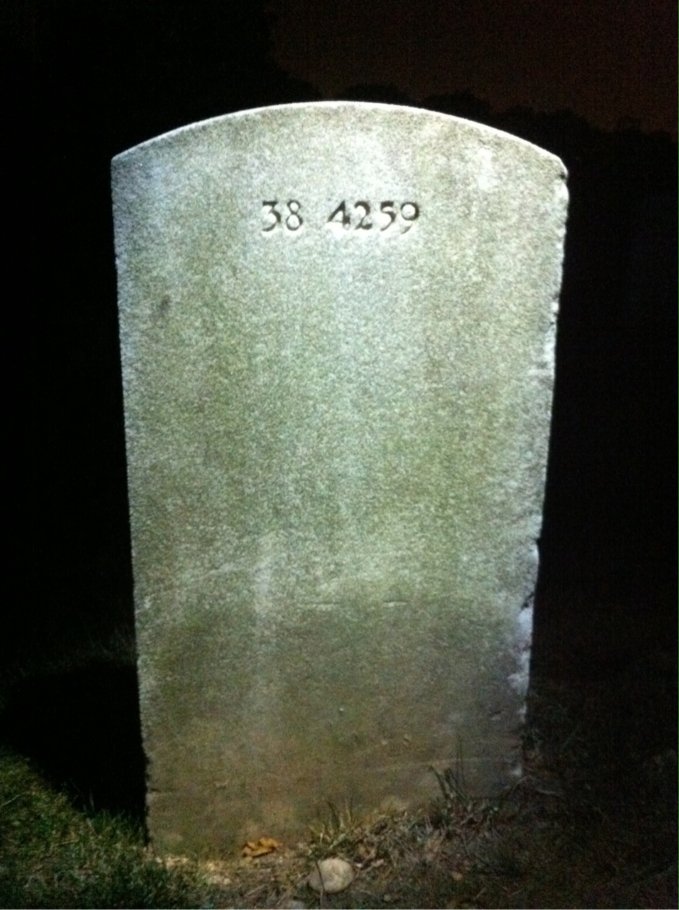 Back of headstone — Robert C Taylor