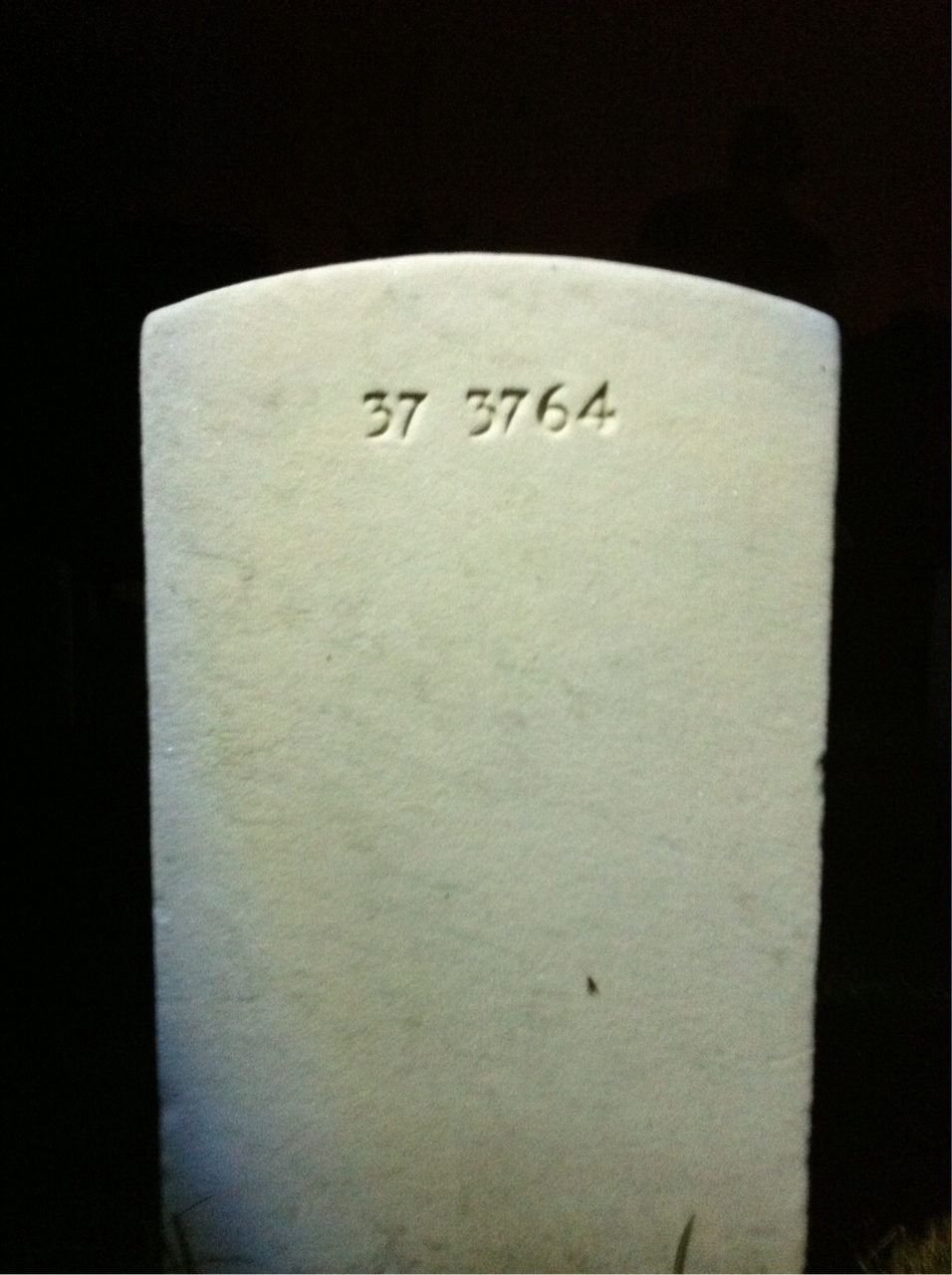 Back of headstone — Leo Abramoski