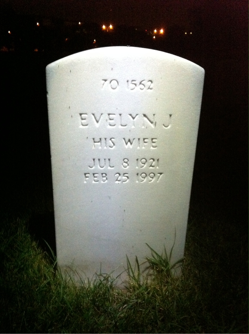 Back of headstone — Eugene Mosley