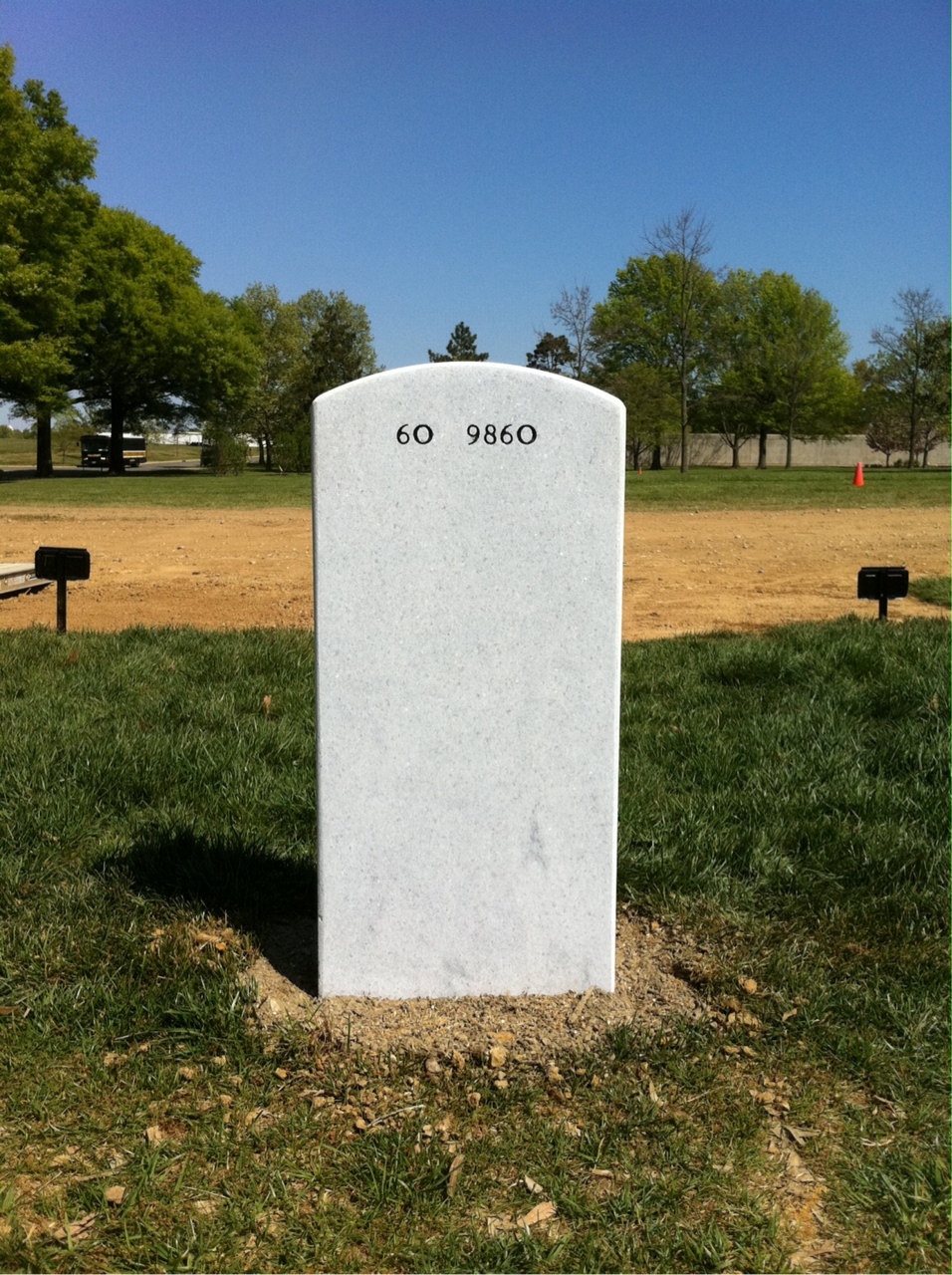 Back of headstone — William Downer