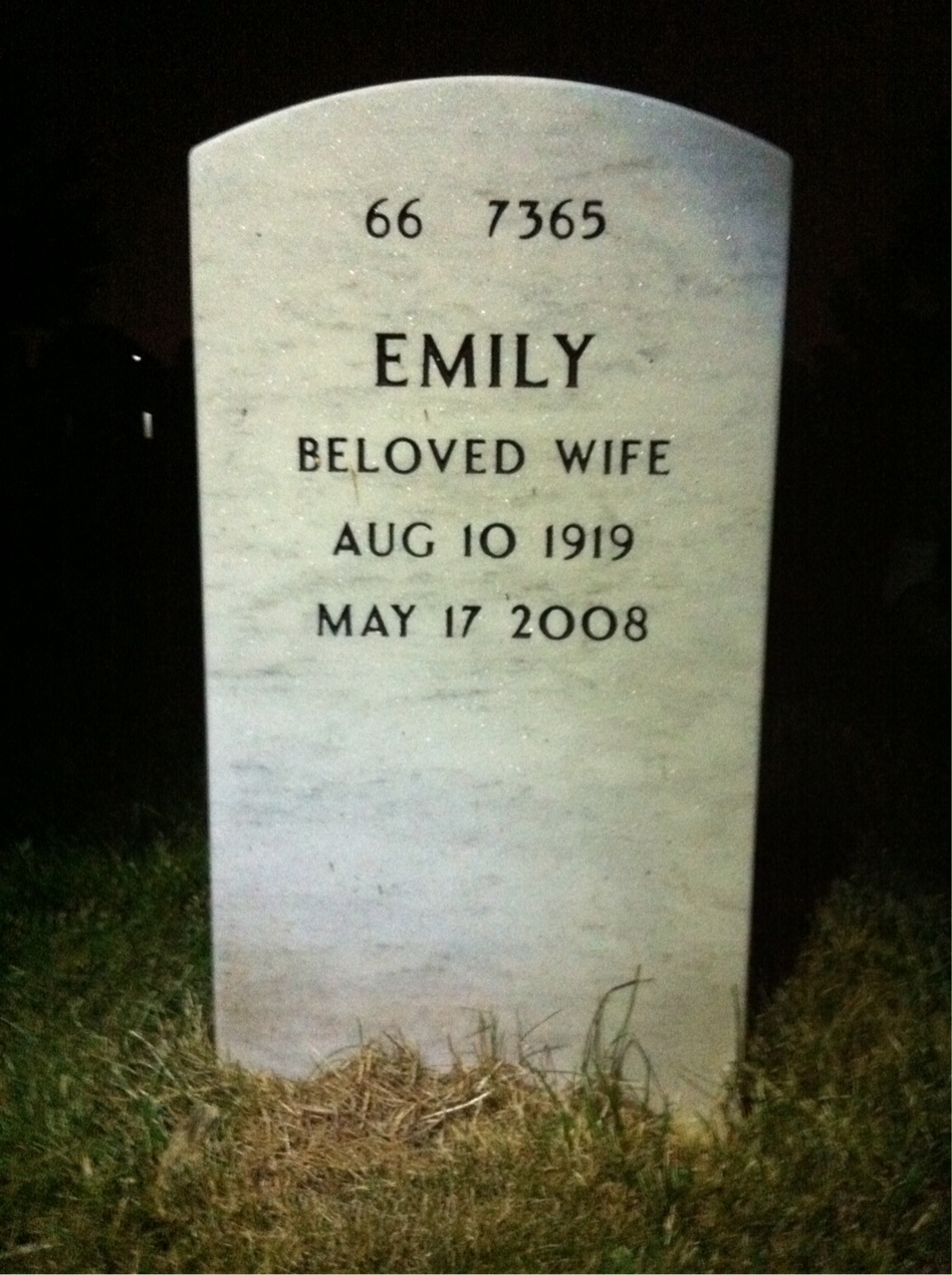 Back of headstone — James Swindal