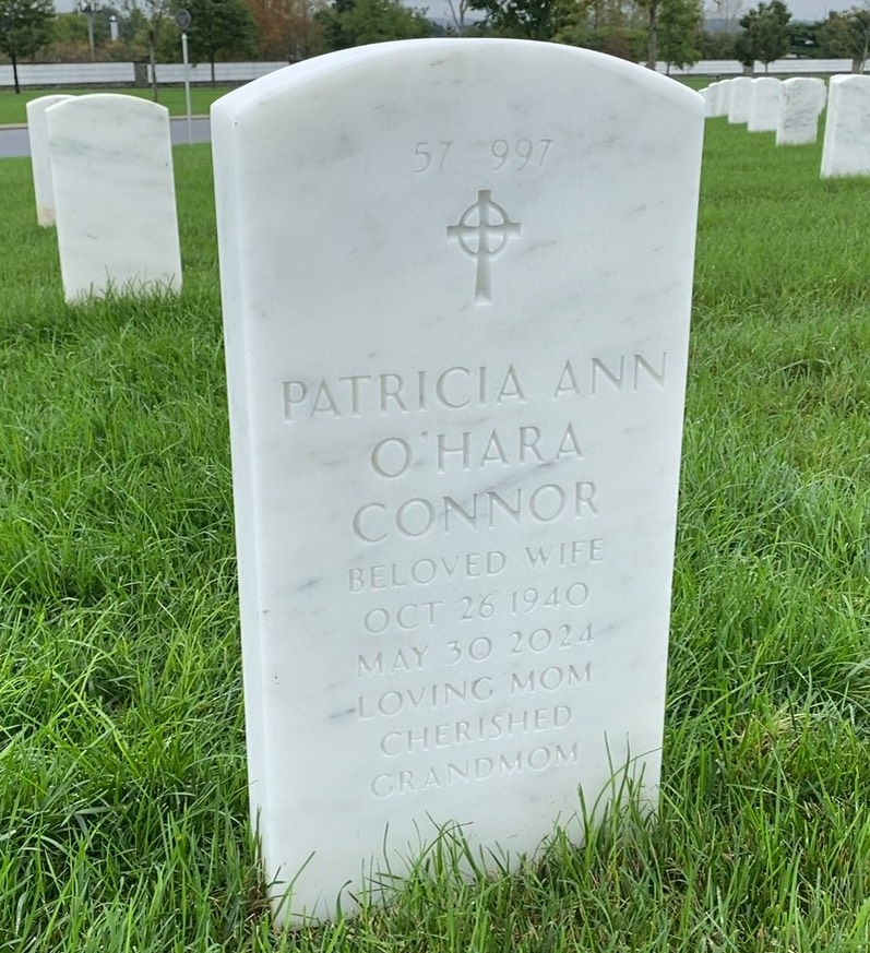 Back of headstone — Thomas Martin Connor