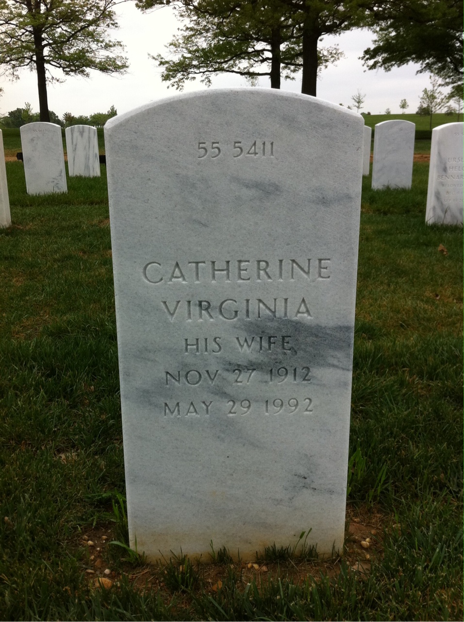Back of headstone — Joe Muckleroy