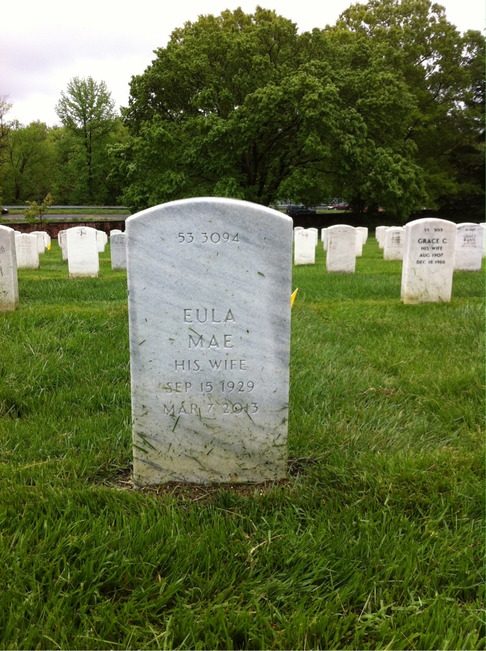 Back of headstone — John Cummings