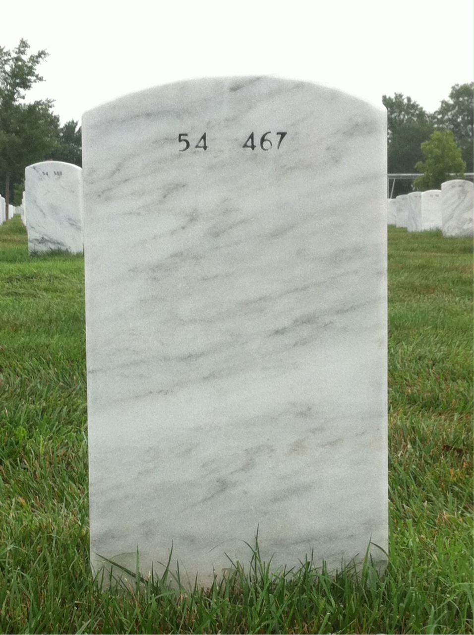 Back of headstone — Floyd Dagey