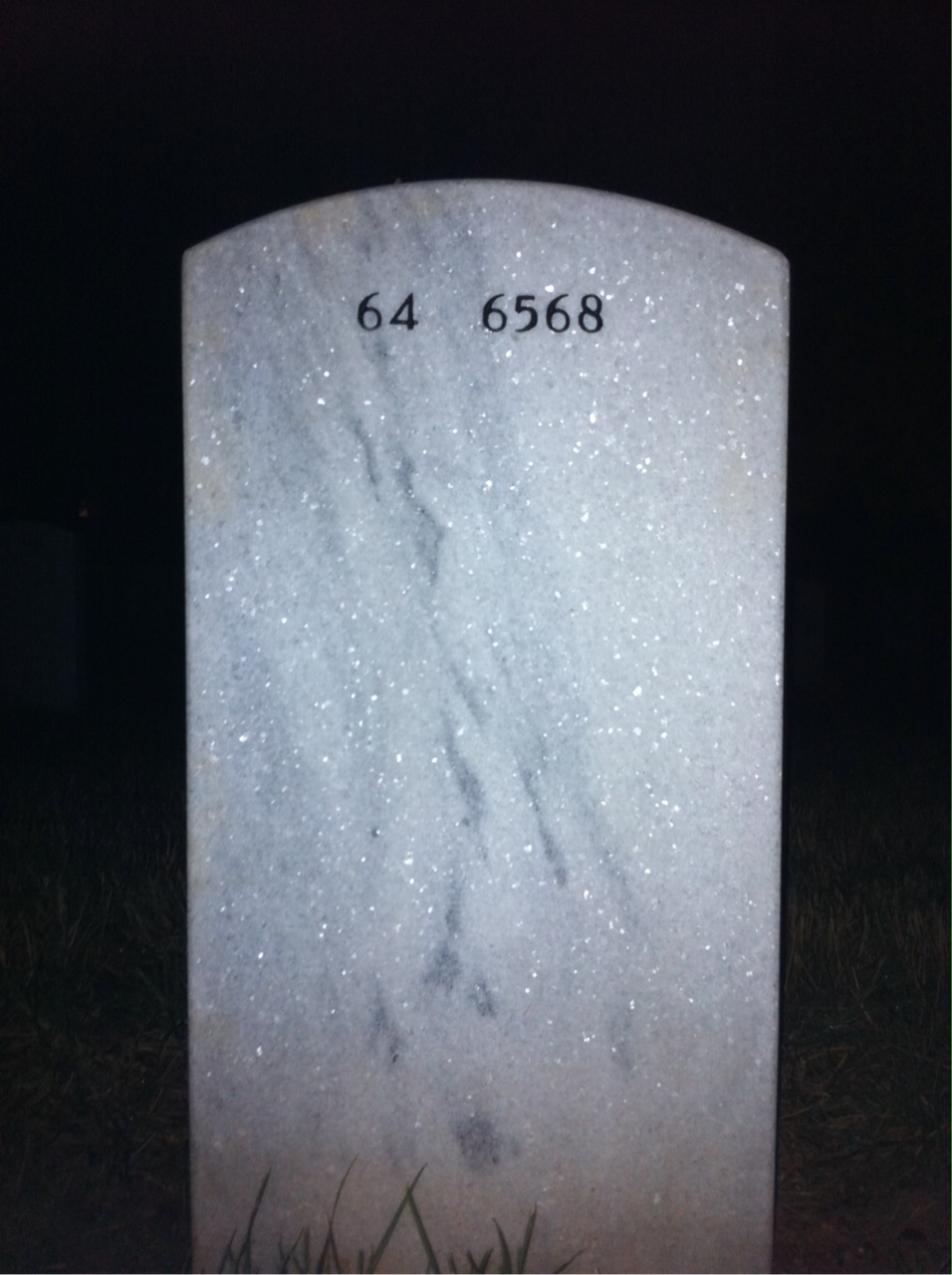 Back of headstone — James Reynolds