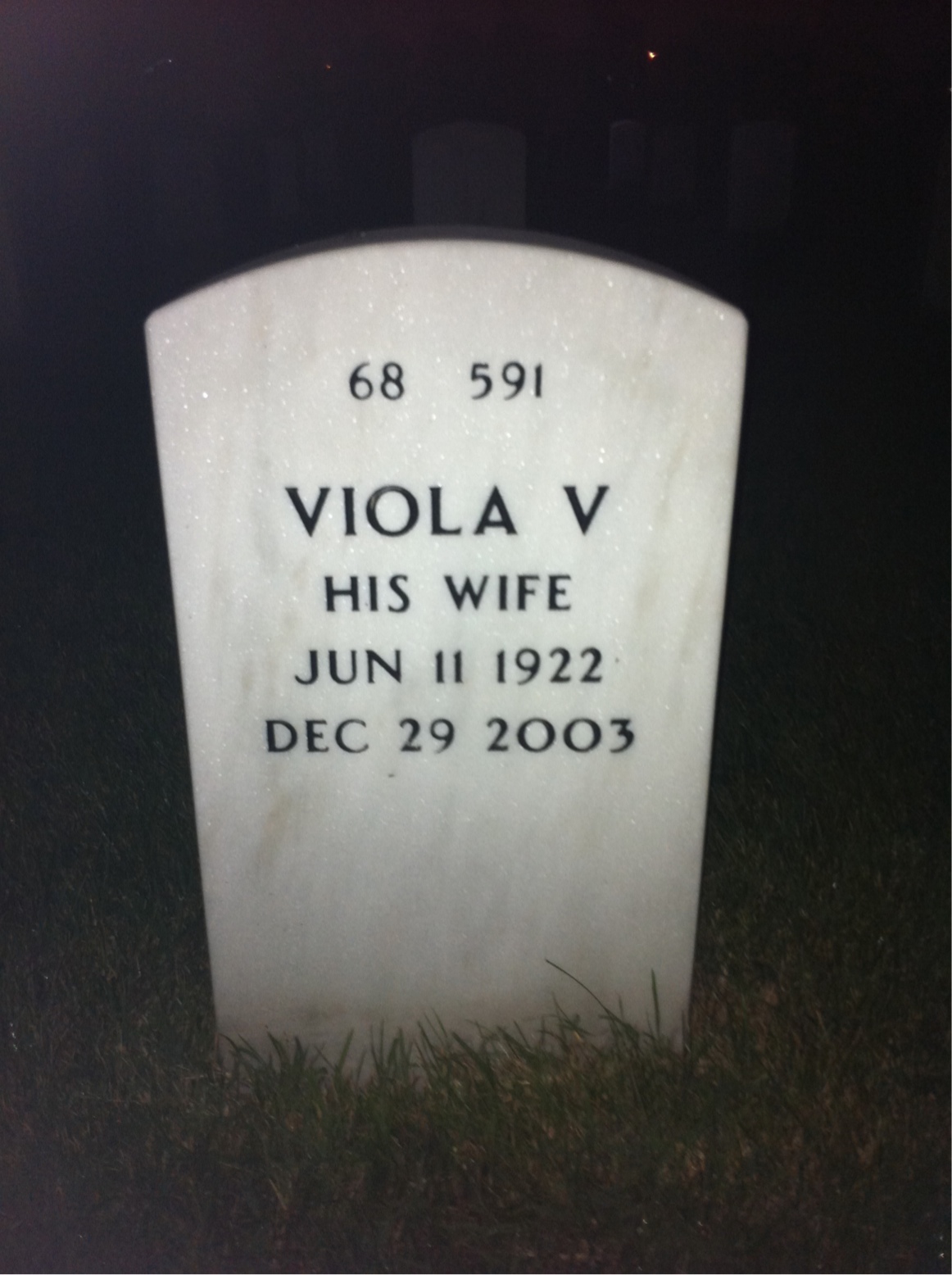 Back of headstone — Joe Berry