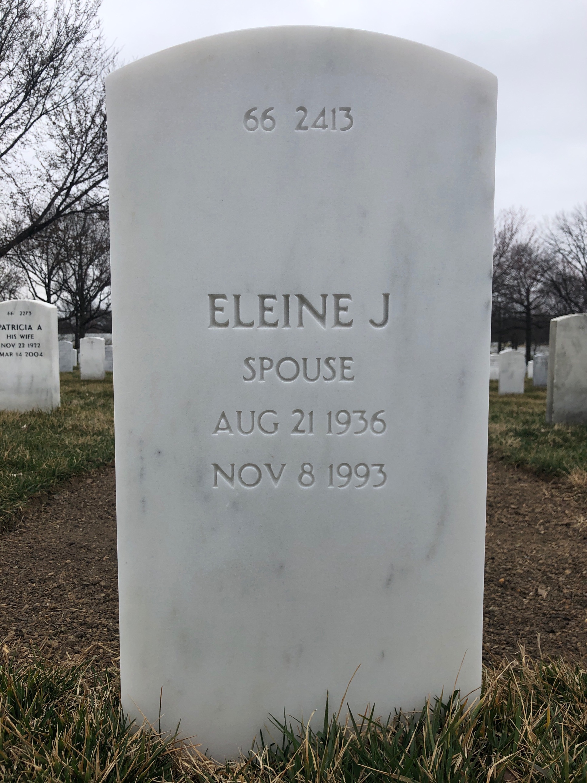 Back of headstone — Richard T Kane