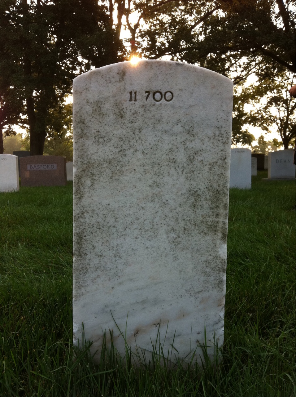 Back of headstone — George Crippen