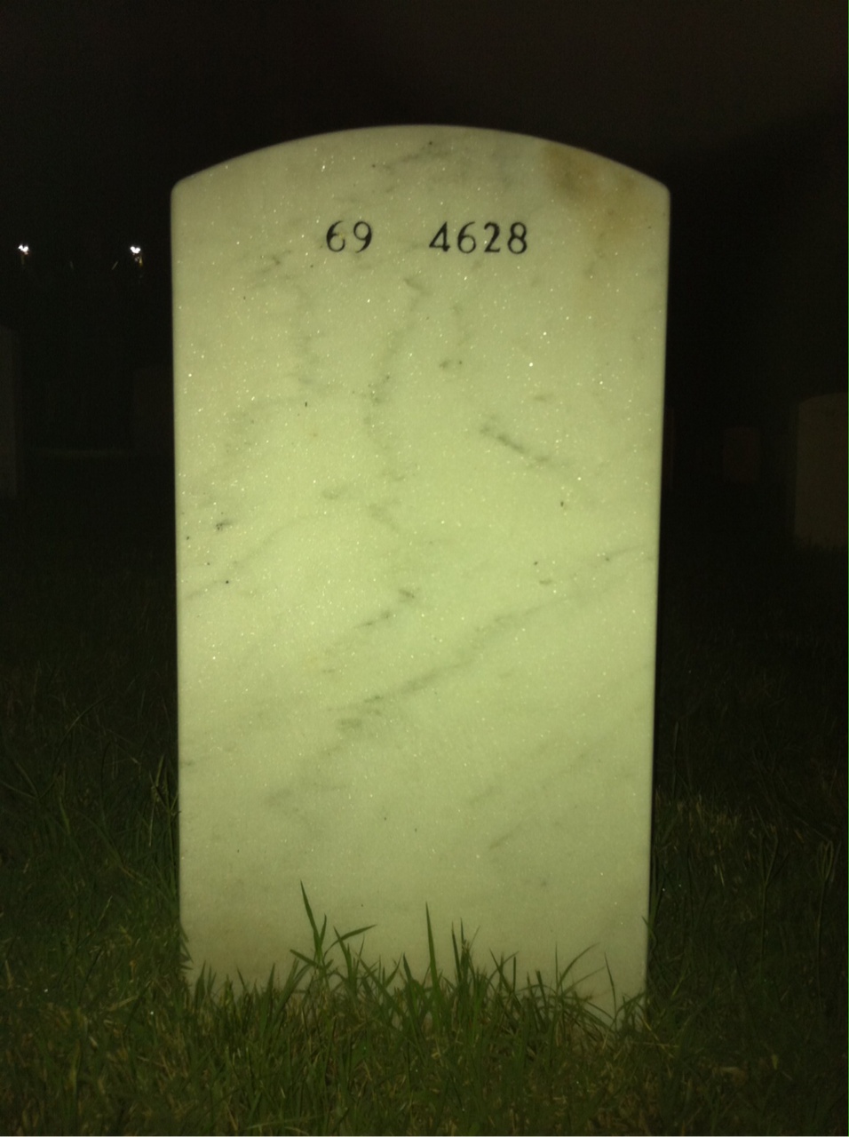 Back of headstone — Richard Pendergist