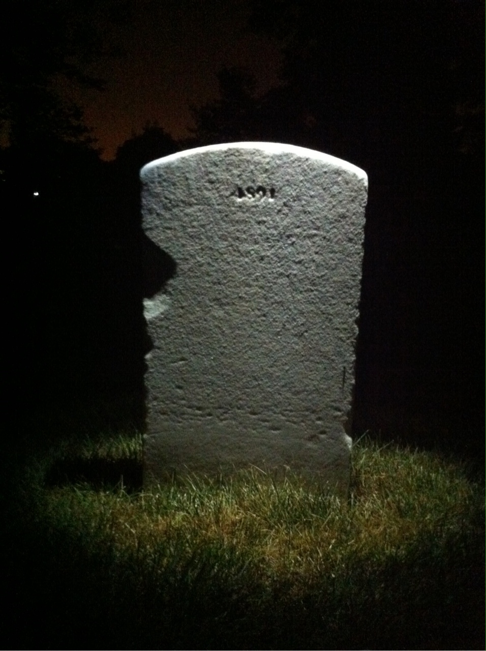 Back of headstone — Florence Baird