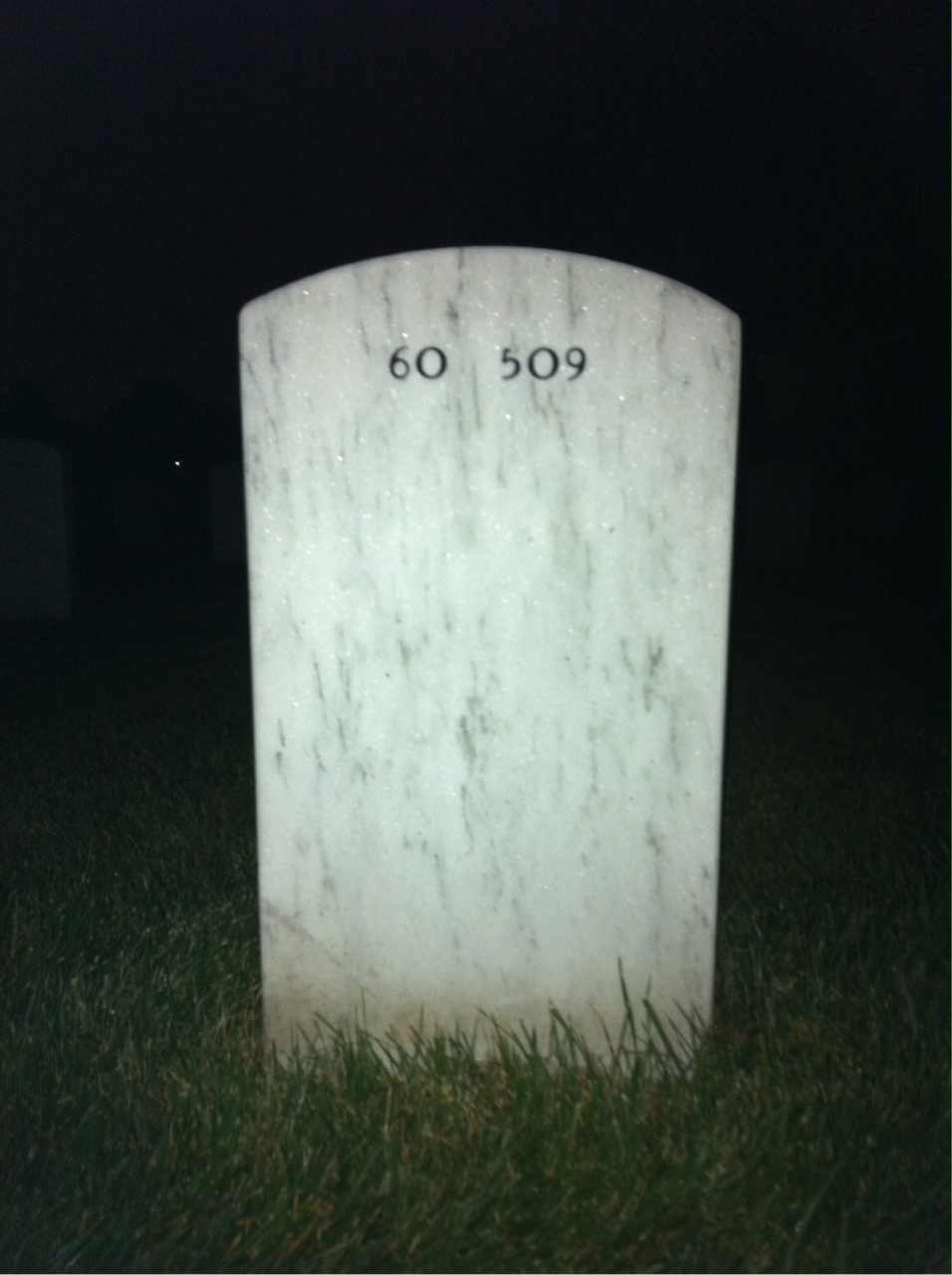 Back of headstone — John Krawczyk