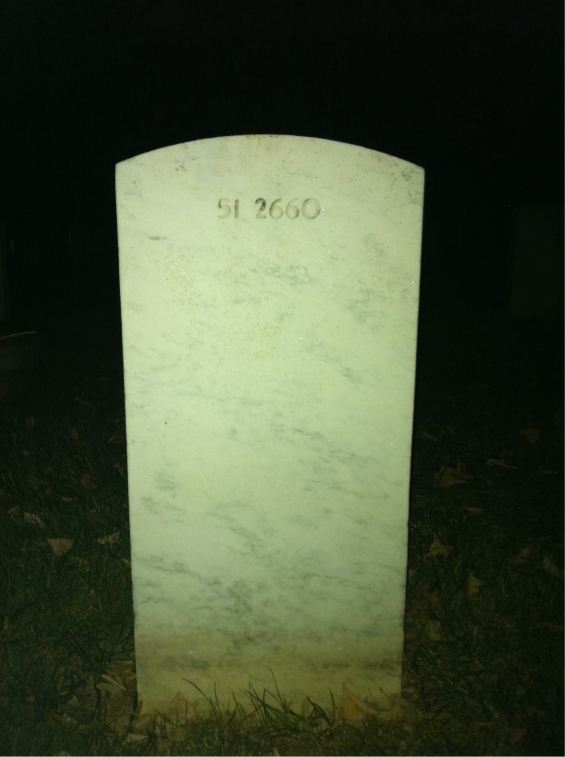 Back of headstone — Oscar Ahlstrom