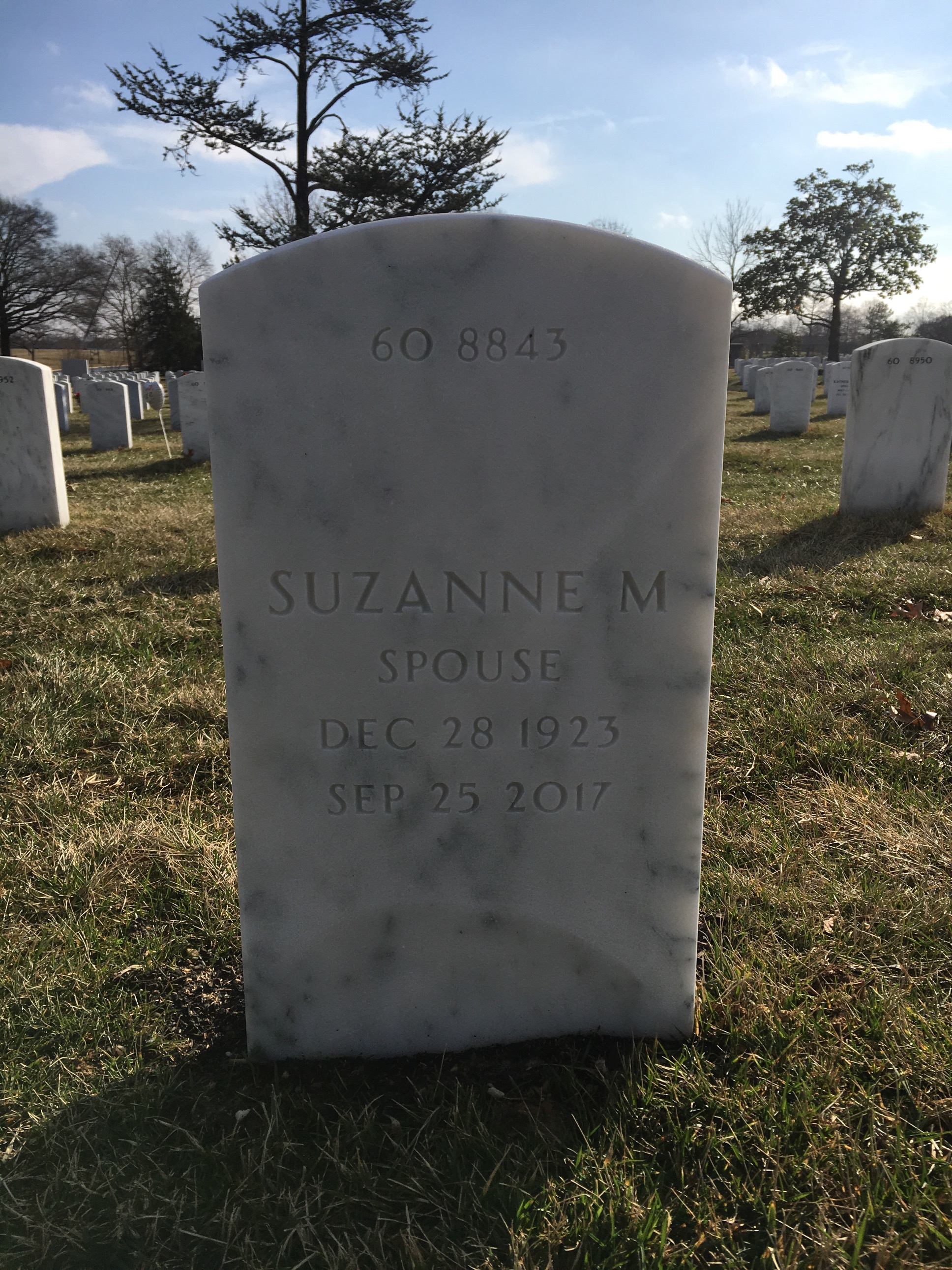 Back of headstone — Elmer Friedberg