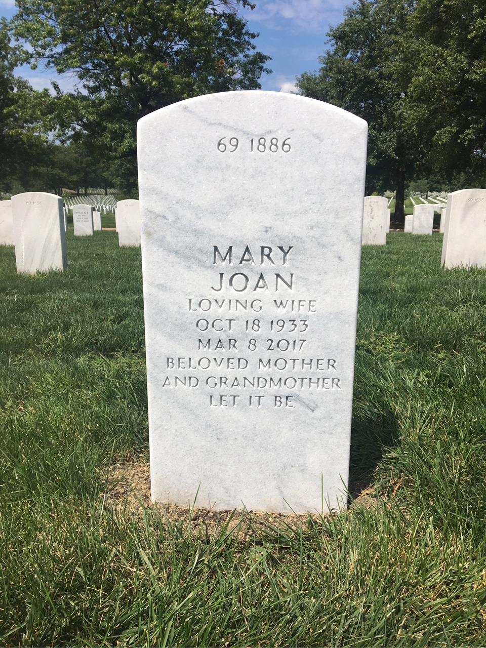 Back of headstone — Robert Akers