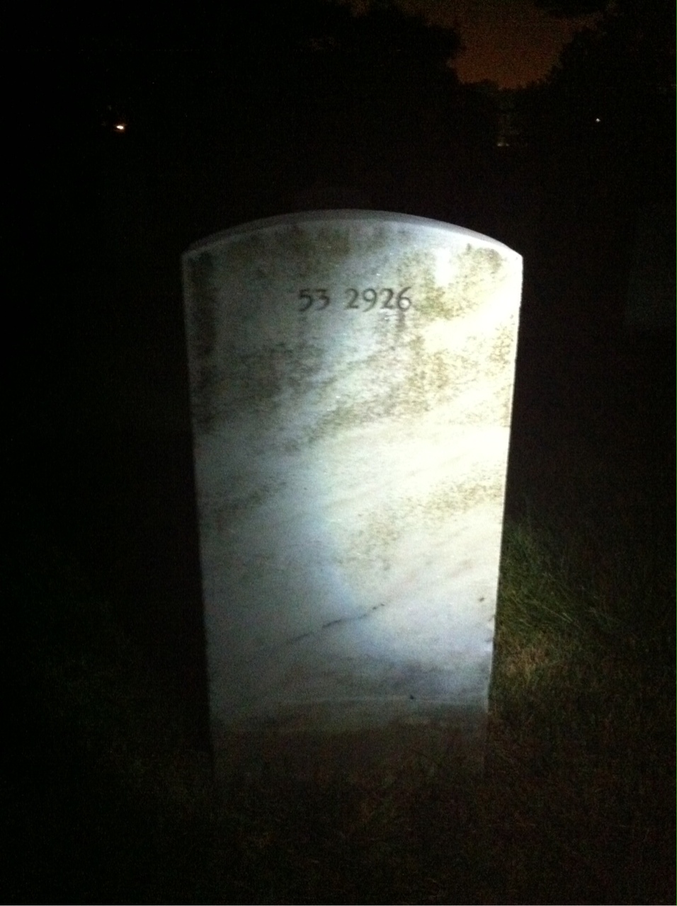 Back of headstone — Nels Anderson