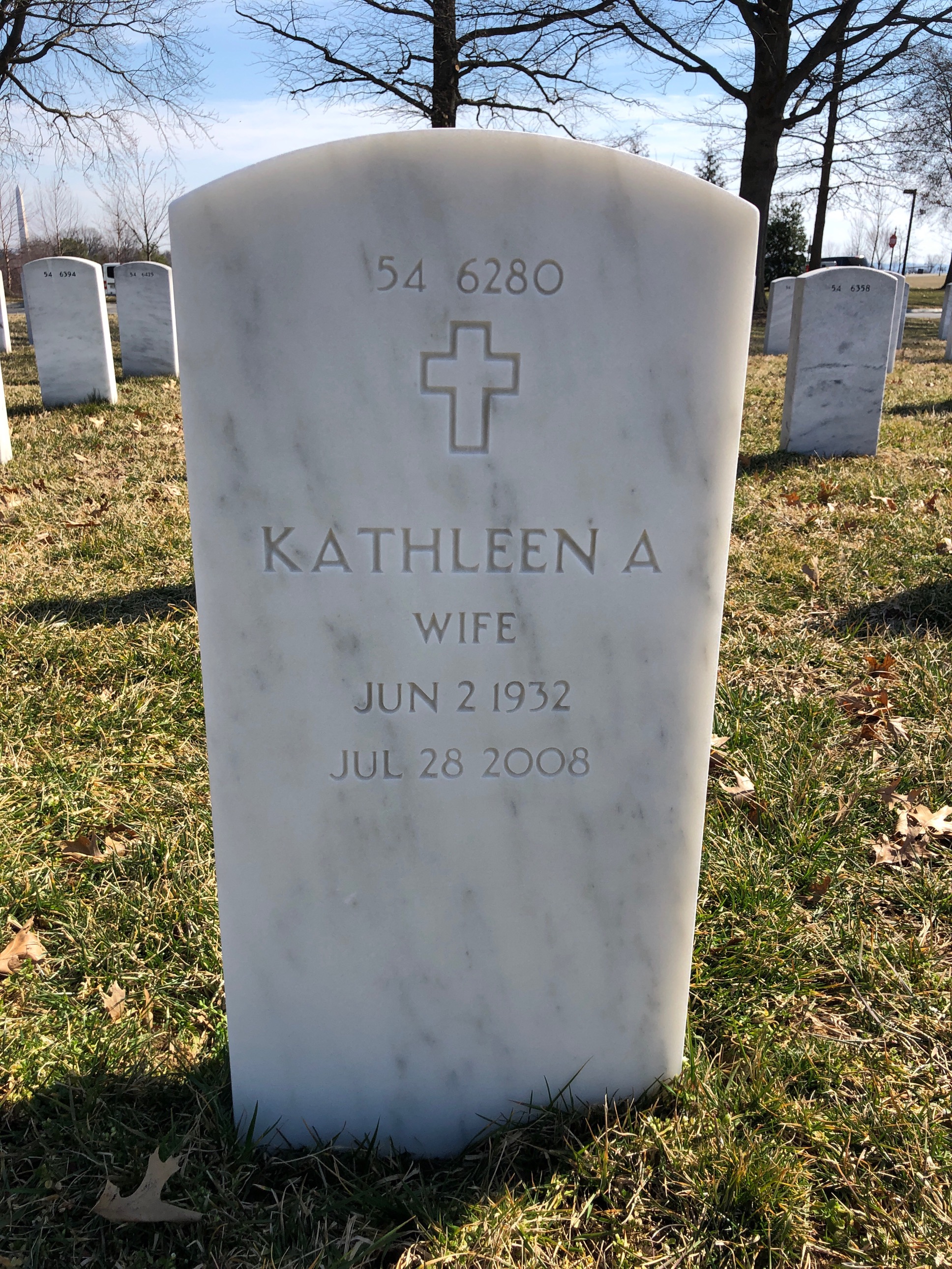 Back of headstone — Delmar Johnson