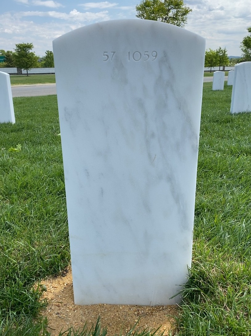 Back of headstone — Thomas Lester Reardon