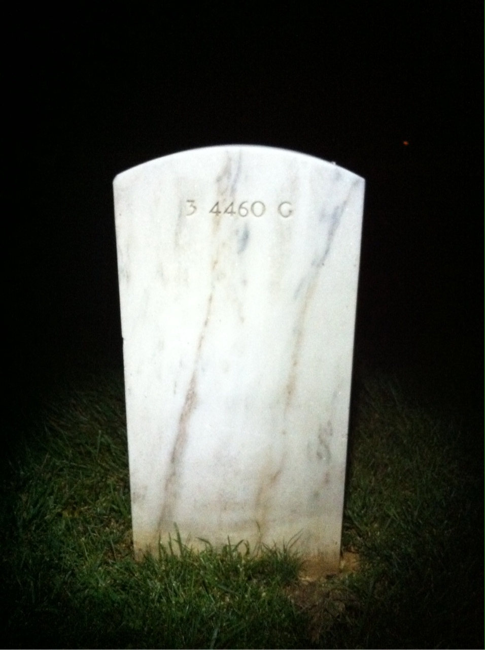 Back of headstone — Samuel Badgett