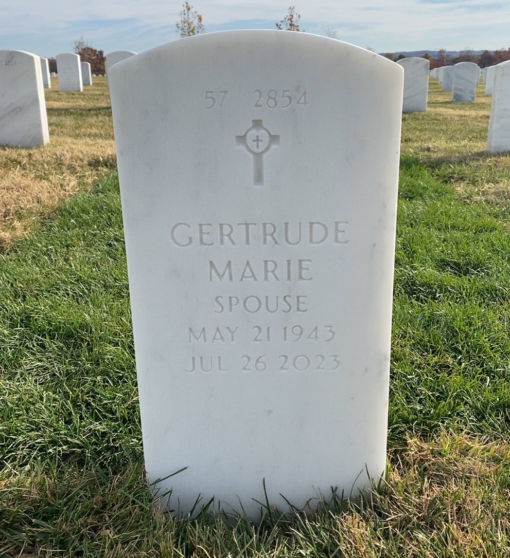 Back of headstone — Thomas Kent Parsons