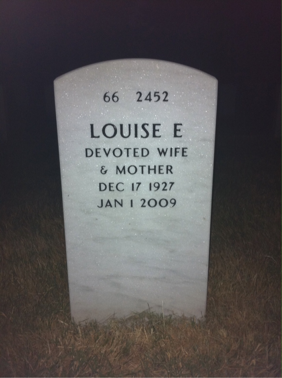 Back of headstone — Robert Ryason