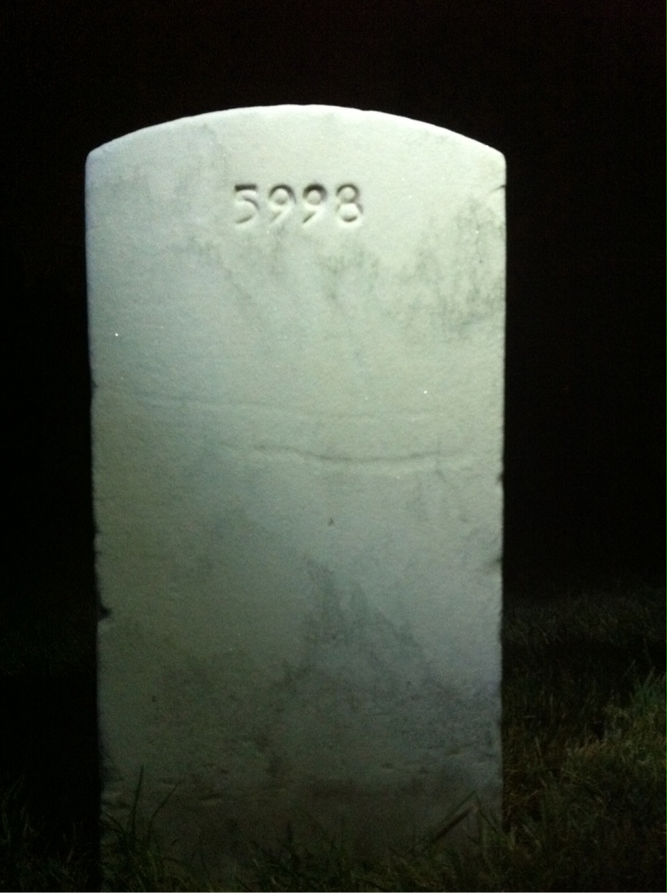 Back of headstone — Charles Blakeley