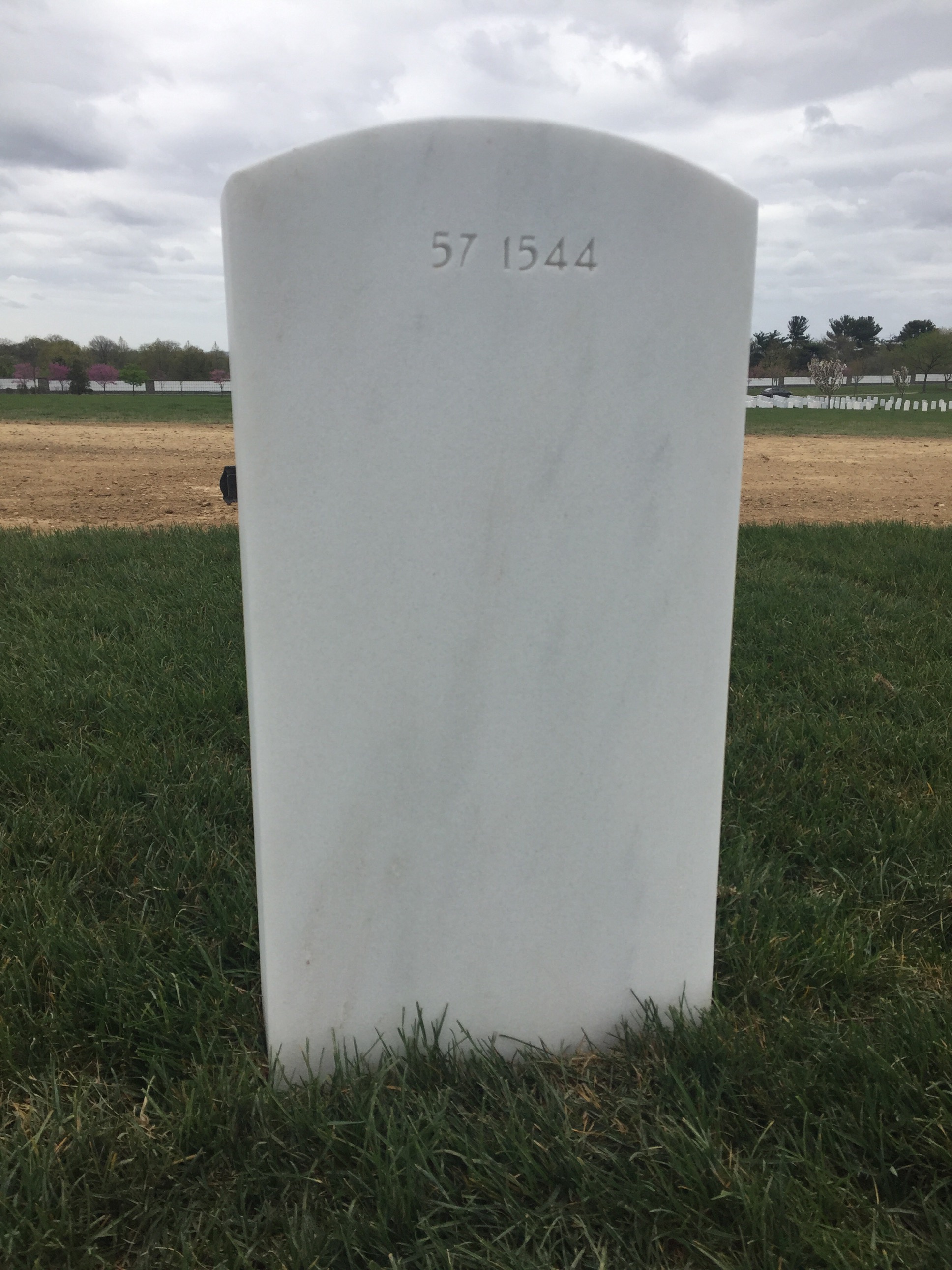 Back of headstone — William Terrance Wilkerson