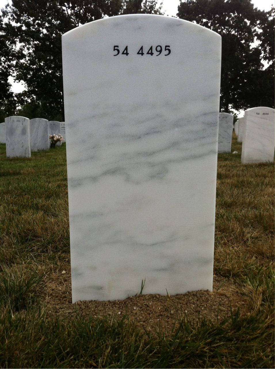 Back of headstone — Thomas Rogers