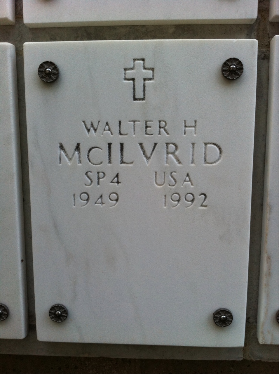 Walter H Mcilvrid
